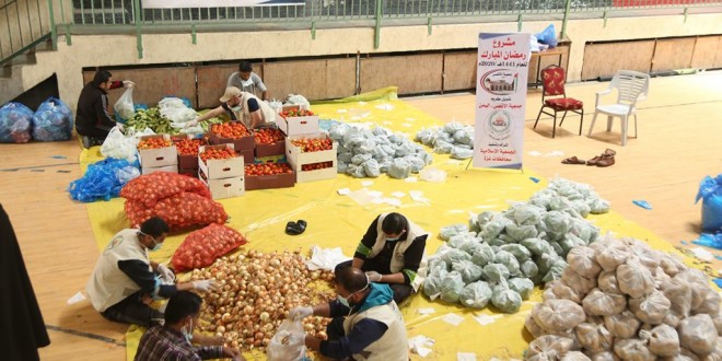 الجمعية الإسلامية توزع “سلة خضار” على (200) اسرة